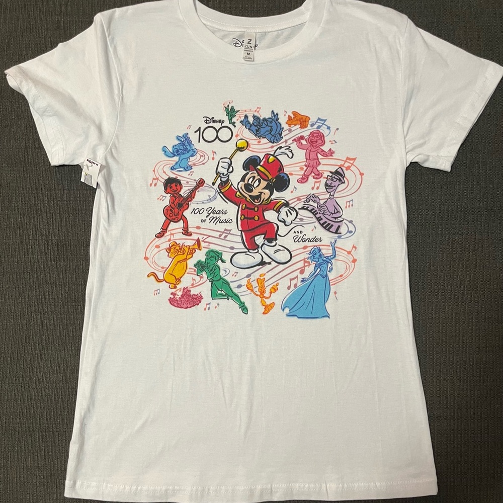 New Disney 100 Years T-Shirt Medium